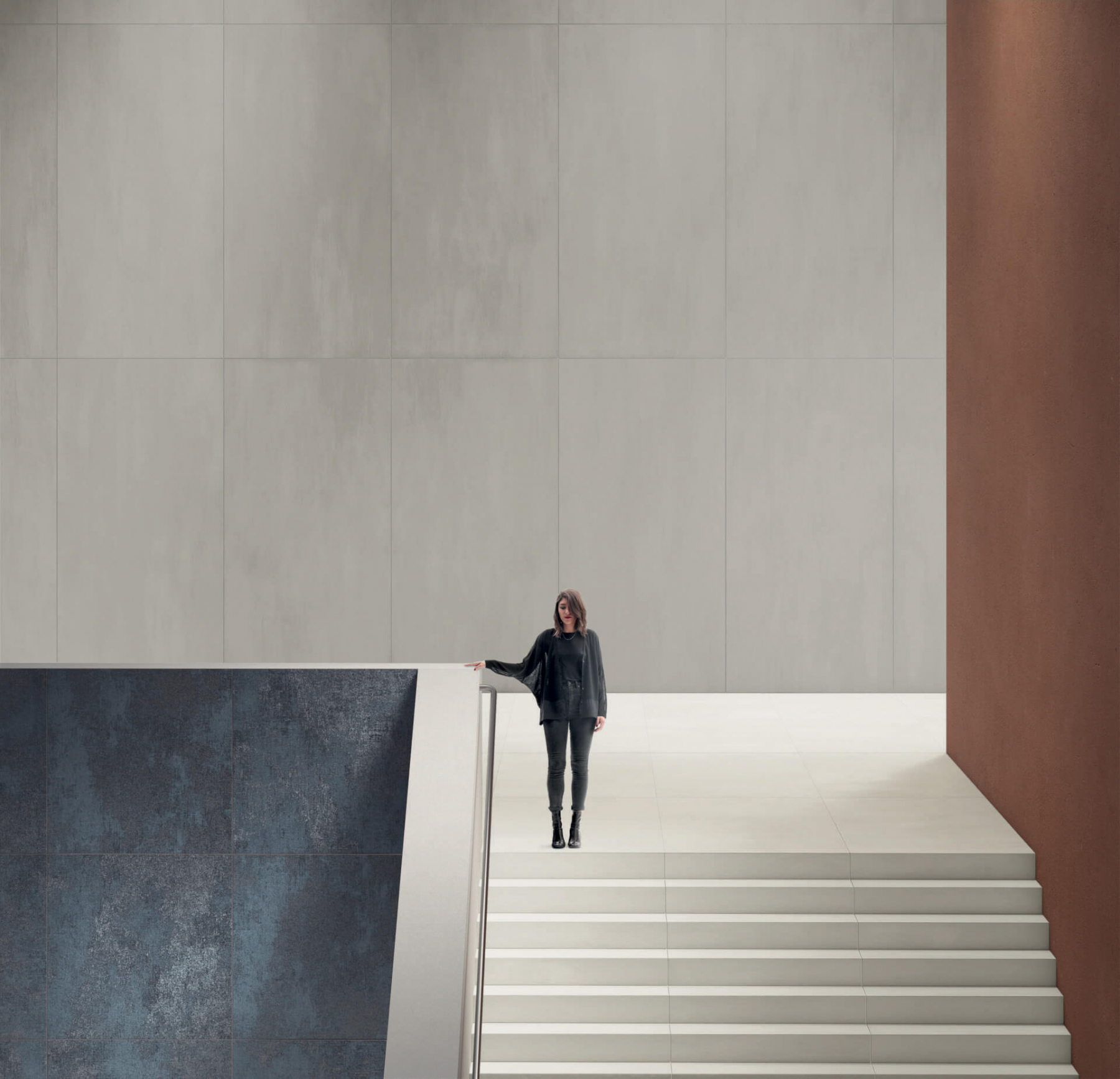 Concrete Effect Tiles Stairs1