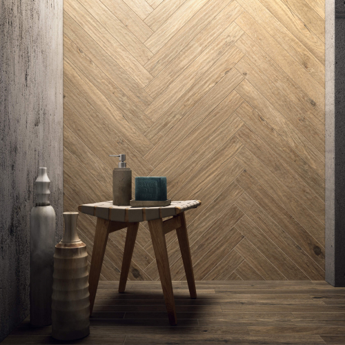 Chevron listels porcelain stoneware